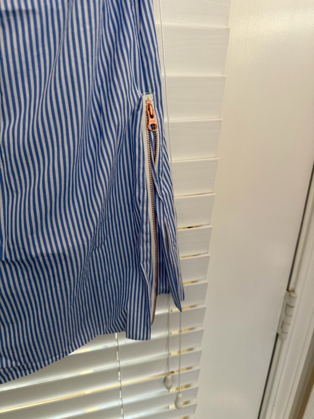 J. Crew Blue & White Striped Shirt - Picture 4 of 4